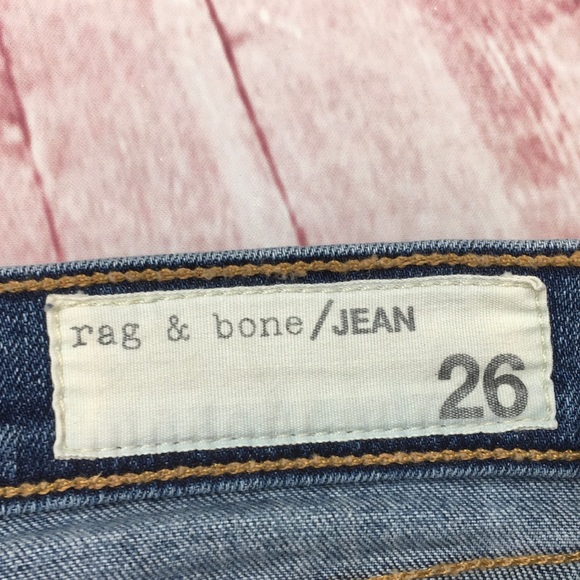 🐞Rag&Bone DASH Distressed Slouchy Jean in Wembly Size 26x28” - Picture 7 of 13